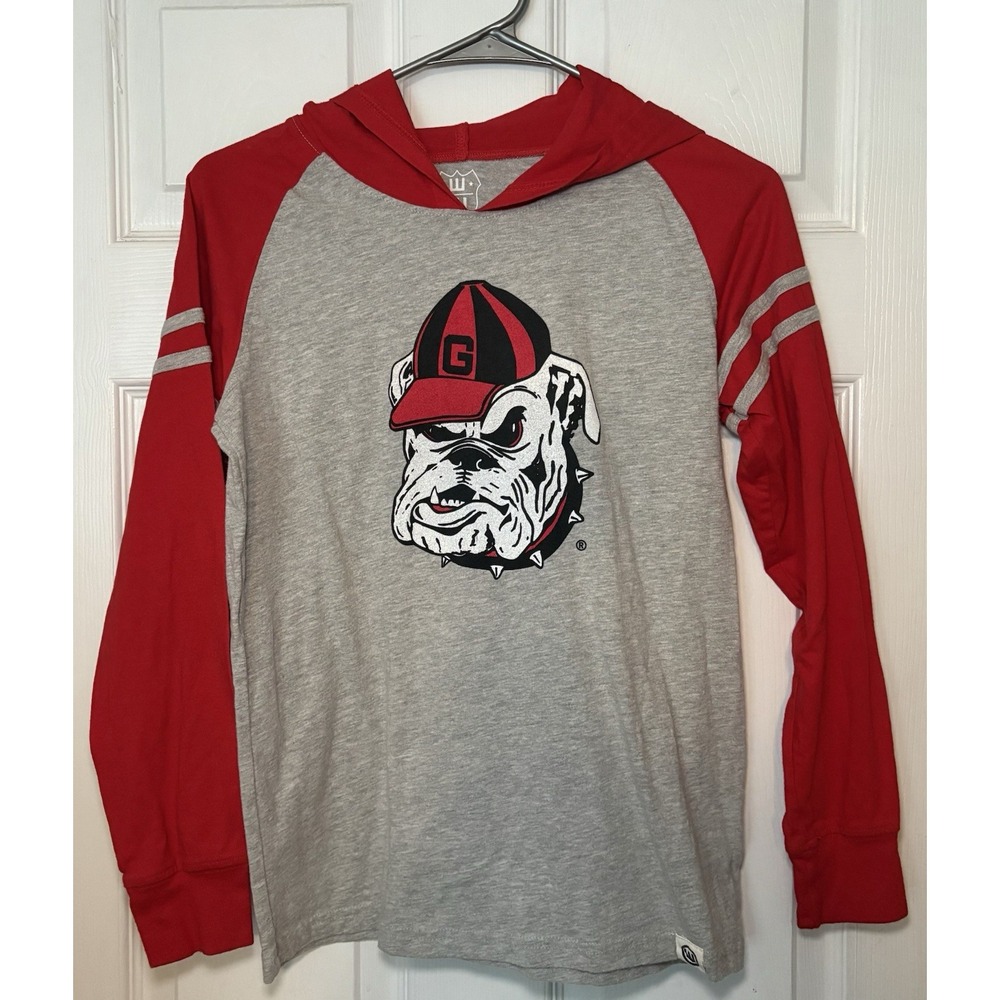 Wes and Willy Youth Boys College Team Long Sleeve Striped Hooded T-Shirt